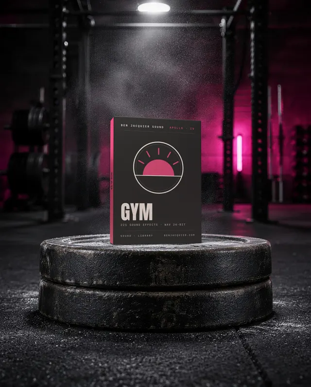 Gym sound pack box by Ben Jacquier