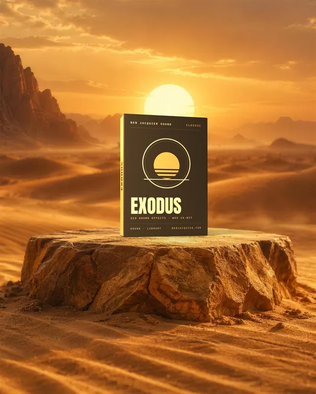 Exodus sound pack box by Ben Jacquier